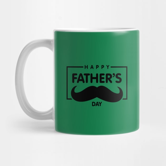 Happy Fathers Day Handlebar Mustache Best Daddy Ever Fathers Day by rjstyle7